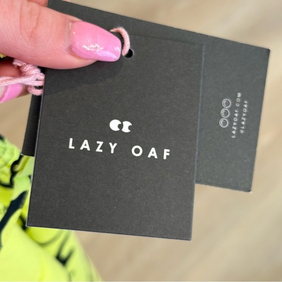 Lazy Oaf Butterfly Novelty Print Cut Out Midi Dress Neon Yellow Sz 2 Art to Wear - Picture 14 of 14